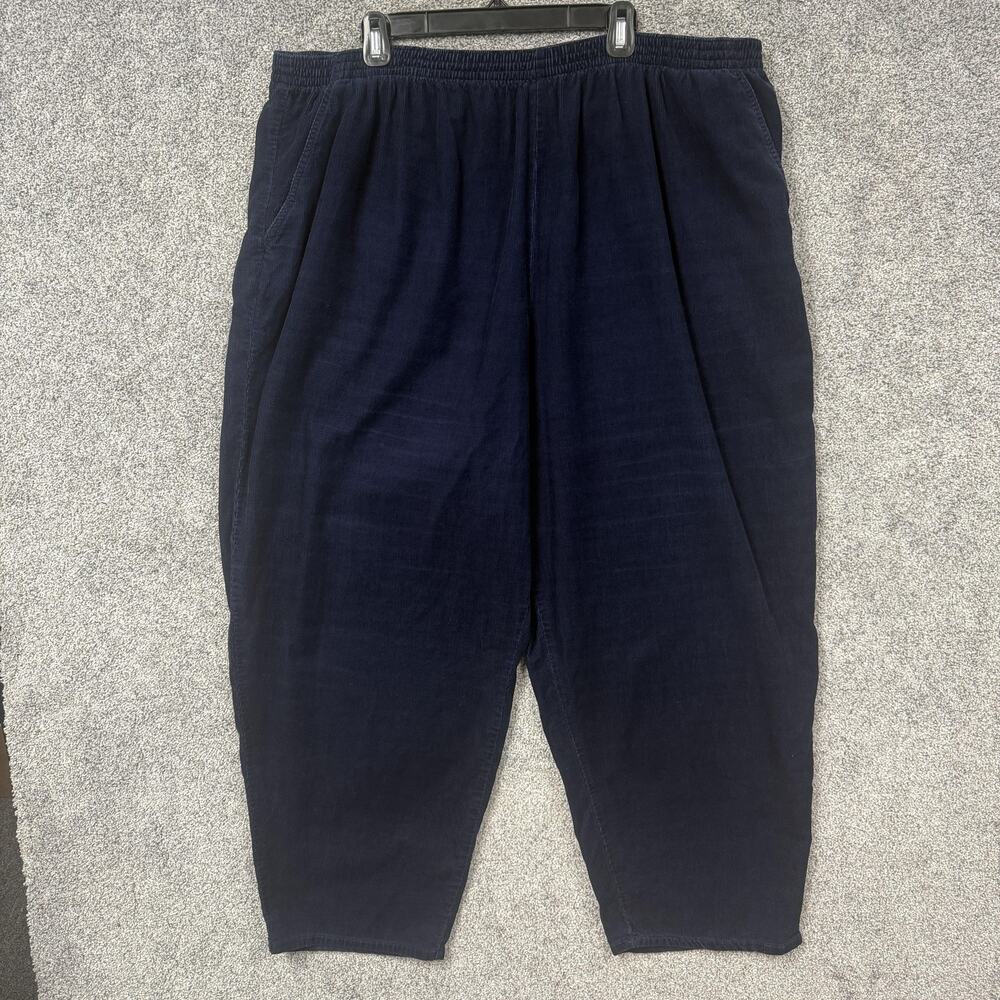Vtg 90s Basic Editions Pants 3X 42x27 Coastal Grannycore Granola Girl Loungewear